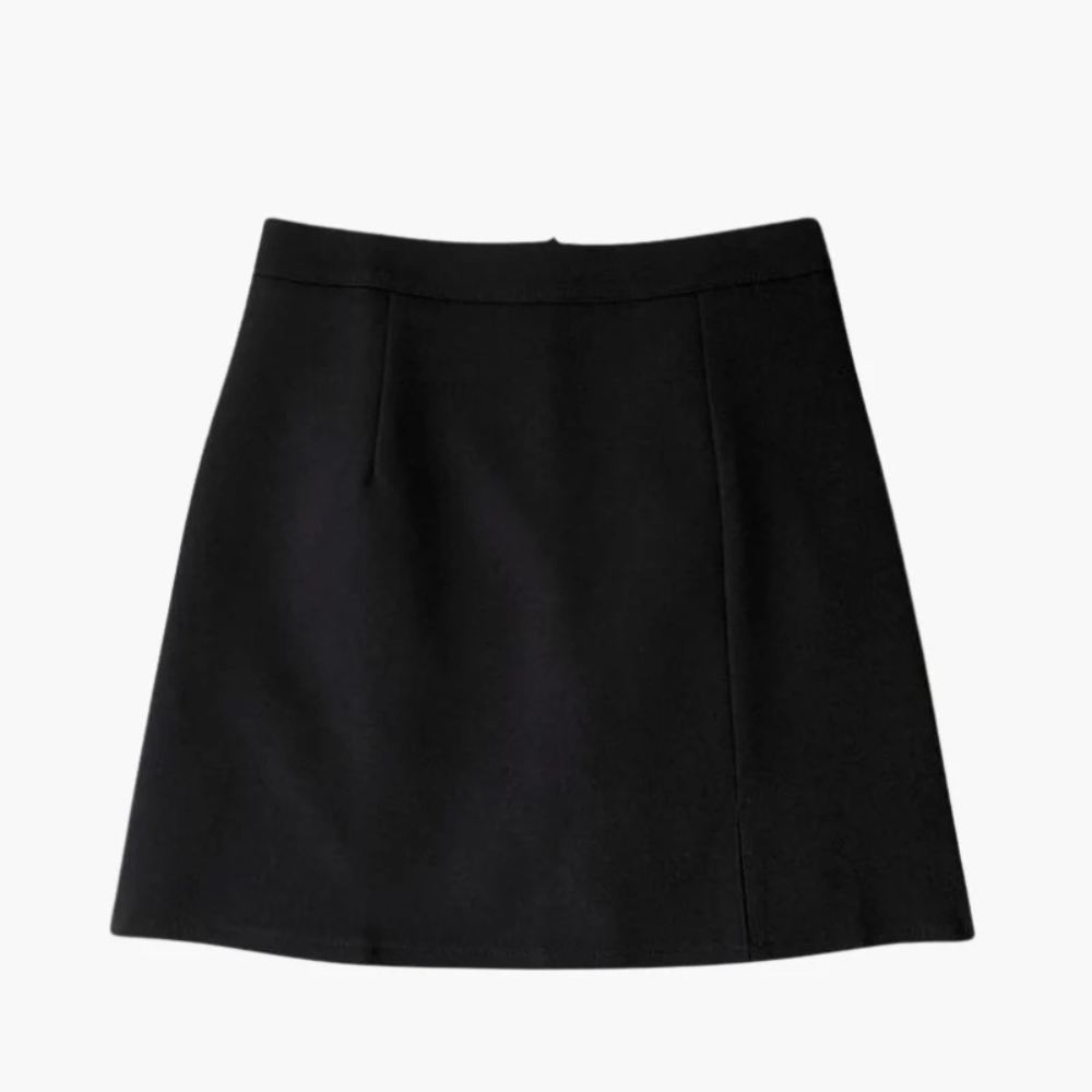 Mini-jupe chic à taille haute